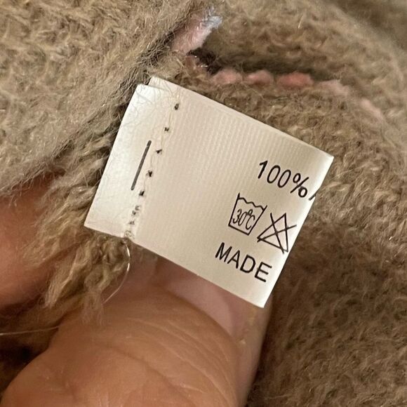 5 for $25🔥One Size Tan Embroidered Open Front Kimono Cardigan - Picture 4 of 6